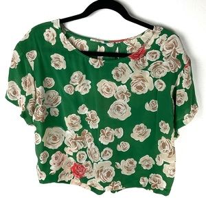 Anthropologie Postmark Carolinae Silk Floral Blouse